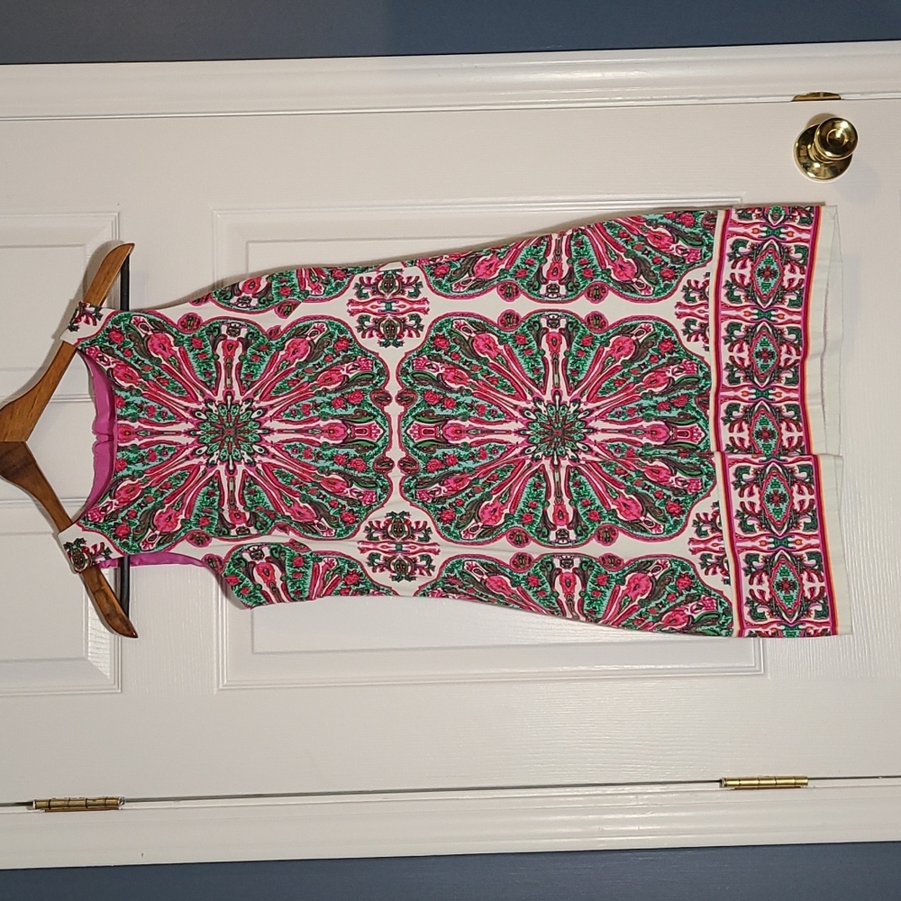 London Times print dress